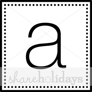 Monogram Letters Black Letters   