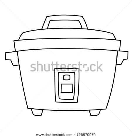 Rice Clipart Black And White Black Outline Vector Rice