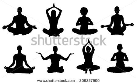 Showing Gallery For Meditation Silhouette Clip Art