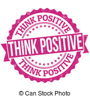 Think Positive Stamp   Think Positive Grunge Rubber Stamp On