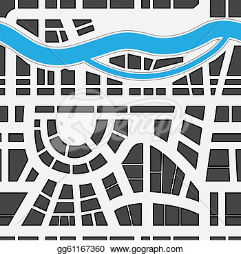 Town Map Clipart City Map  Clipart Drawing