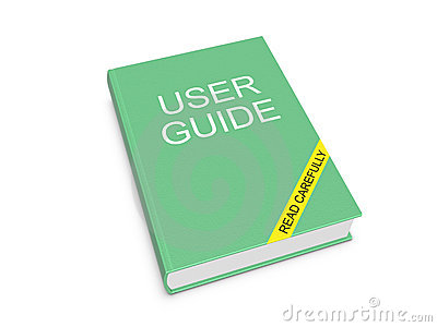 User Guide On The White Background Royalty Free Stock Photography