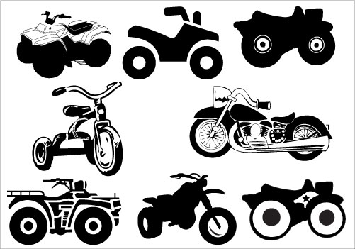 Atv Motorcycle Clip Art Pack   Silhouette Clip Artsilhouette Clip Art