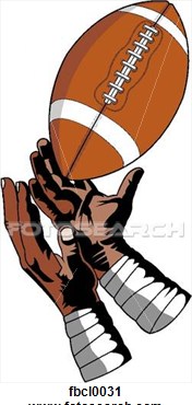 Clipart   Hands Catching Football  Fotosearch   Search Clipart    