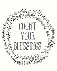 Count Your Blessings Clip Art