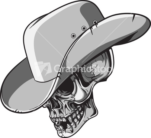 Cowboy Skull Vector Graphics Download At Vectorportal