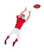 Football Player Hand Catching Throwing Ball  Clipart Gg60042945