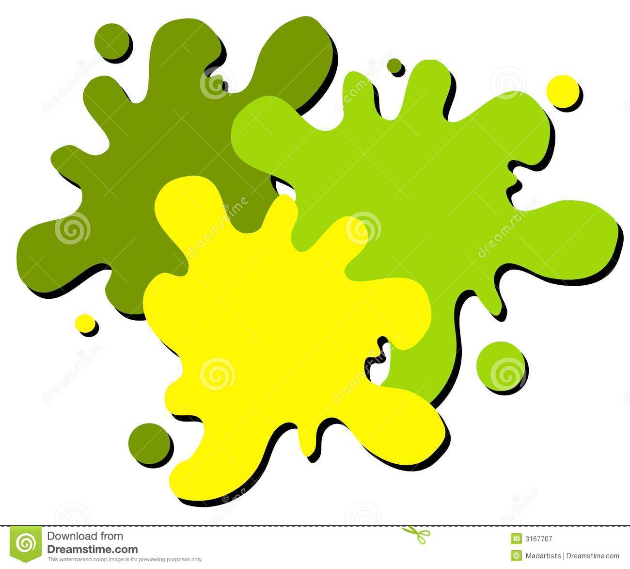 Green Paint Splatter Clip Art Green Splash Clipart Paint