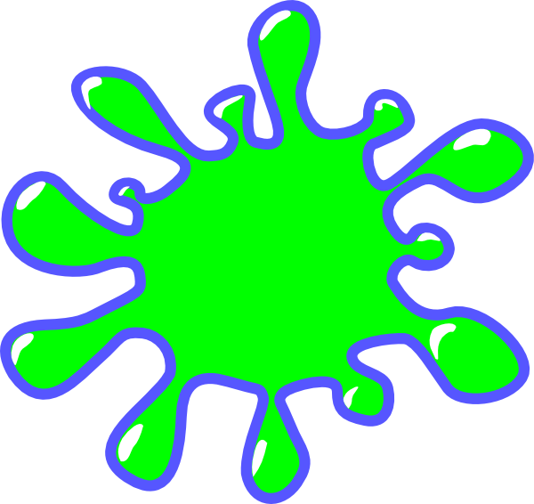 Green Splatter Clip Art At Clker Com   Vector Clip Art Online Royalty
