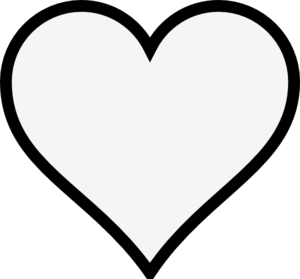 Heart Outline Clipart Black And White Heart Outline Md Png