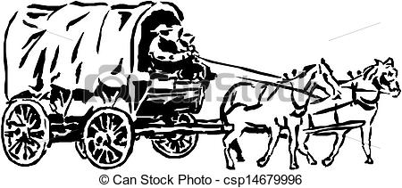 Horse Drawn Carriage Clipart Carriage With Horses