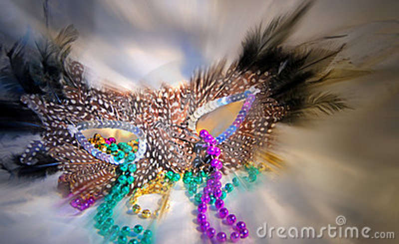 Mardi Gras Mask And Beads Royalty Free Stock Photography   Image    