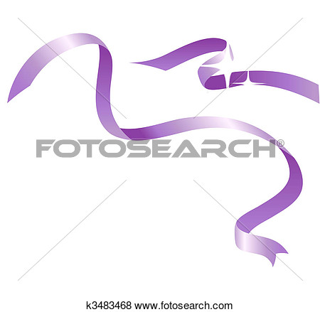 Purple Ribbon Border Clip Art Purple Ribbon