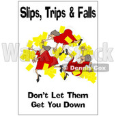 Royalty Free Rf Clipart Illustration Of A Falling Worker With Text