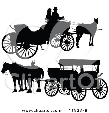 Royalty Free  Rf  Horse Drawn Carriage Clipart Illustrations Vector