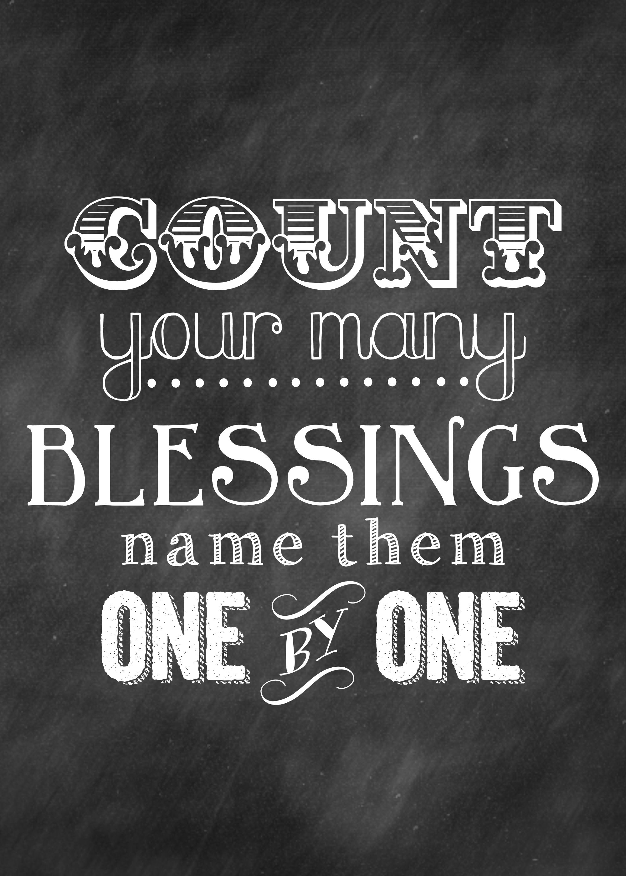 Thanksgiving   Count Your May Blessings   Vertical