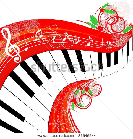 Black And White Christmas Piano Clipart   Cliparthut   Free Clipart