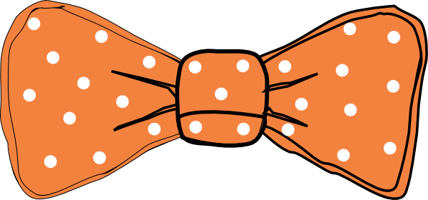 Bow Tie Orange Clip Art At Clker Com   Vector Clip Art Online Royalty