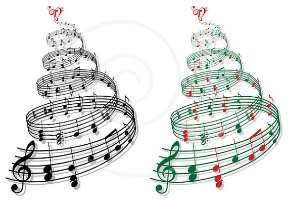 Christmas Music Notes Clip Art Music Tree Christmas Tree