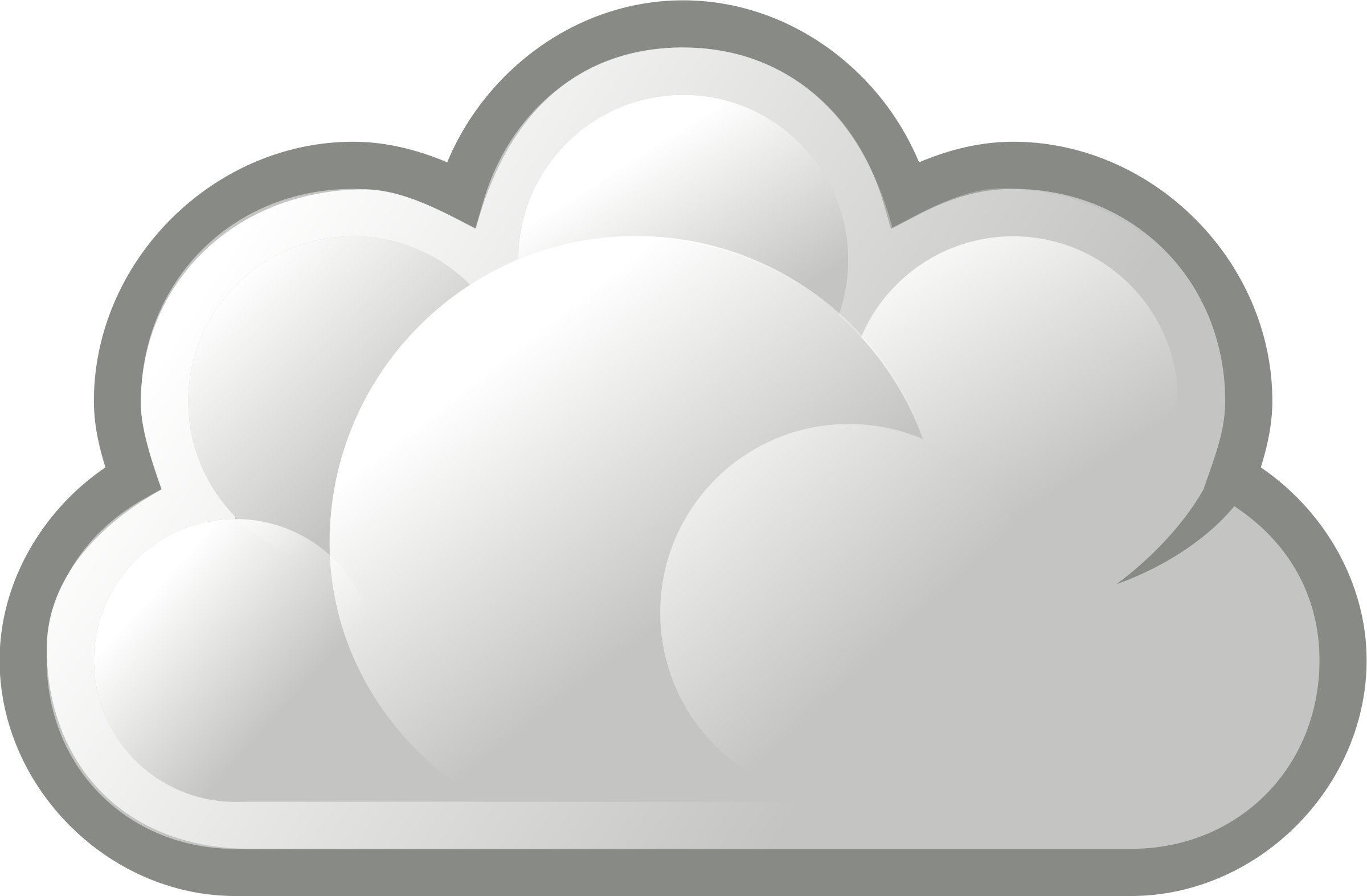 Cloud Clip Art Clipart   Stylized Basic Cloud