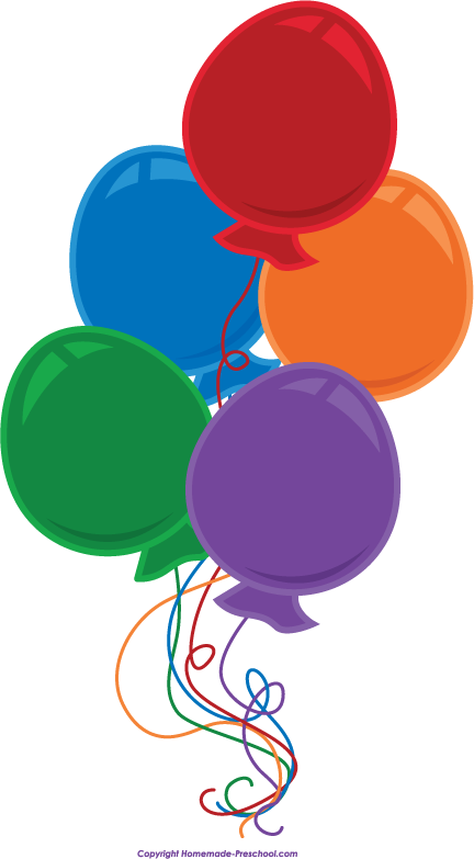 Fun And Free Birthday Balloons Clipart