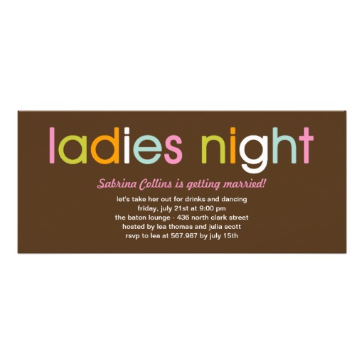 Ladies Night Bachelorette Party Invitation   High Heels Invitations