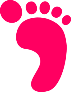 Right Pink Footprint Clip Art At Clker Com   Vector Clip Art Online    