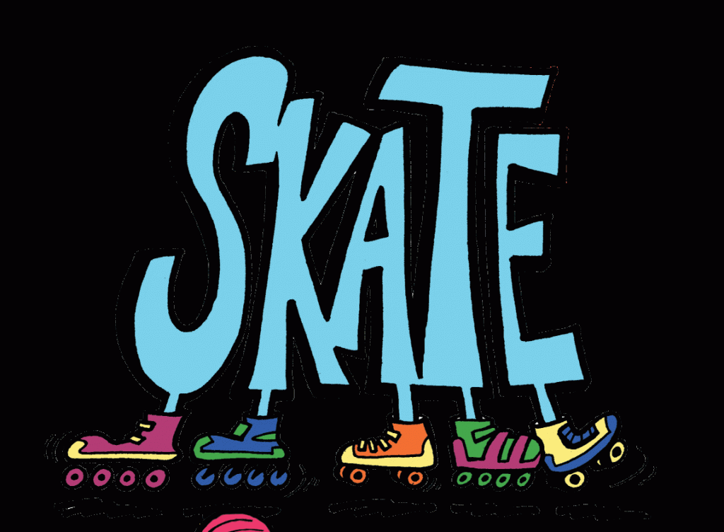 Roller Skating Party Clip Art