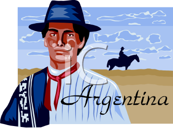 Royalty Free Clip Art Image  Tourism Argentina Travel Poster