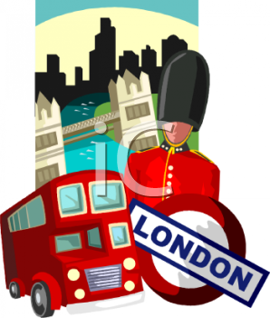 Royalty Free Clip Art Image  Tourism London Travel Poster