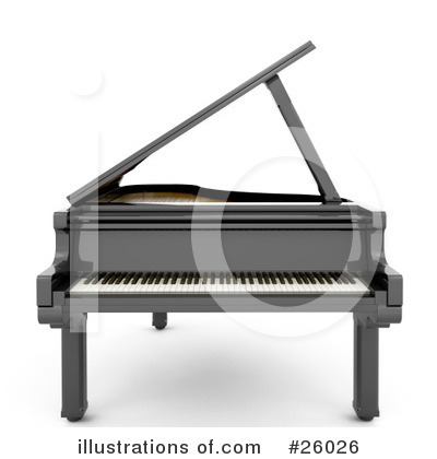 Royalty Free  Rf  Piano Clipart Illustration By Kj Pargeter   Stock