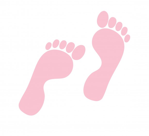 Showing Gallery For Pink Baby Feet Clipart