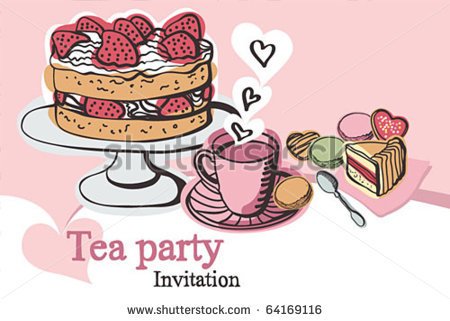 Tea Party Invitation Stock Photos Illustrations And Vector Art