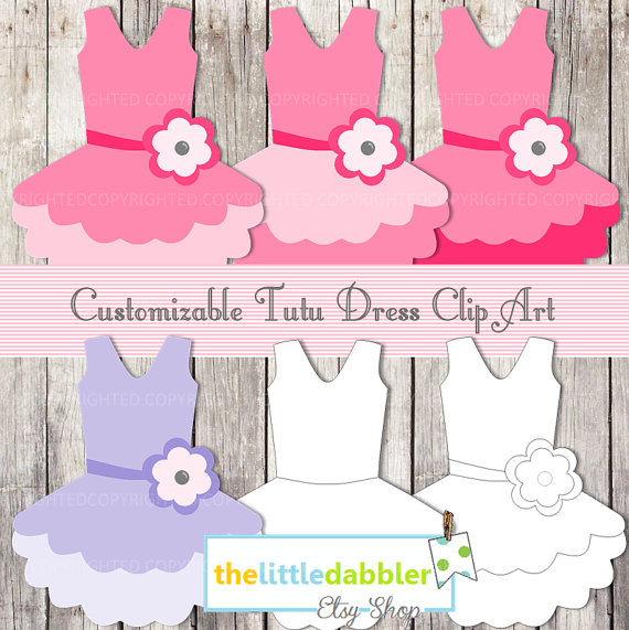 Tutu Clip Art  6 Total     Ballerina Princess Dress Template First