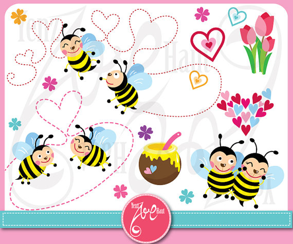 Valentine Clip Art Clipart Valentines Day Clip Art Clipart Bee Love