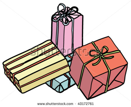 Vector Illustration Of Colorful Gift Wrapped Presents   Stock Vector