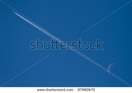 Airplane Jet Stream Clipart Jet Stream Of Airplane Going Through The