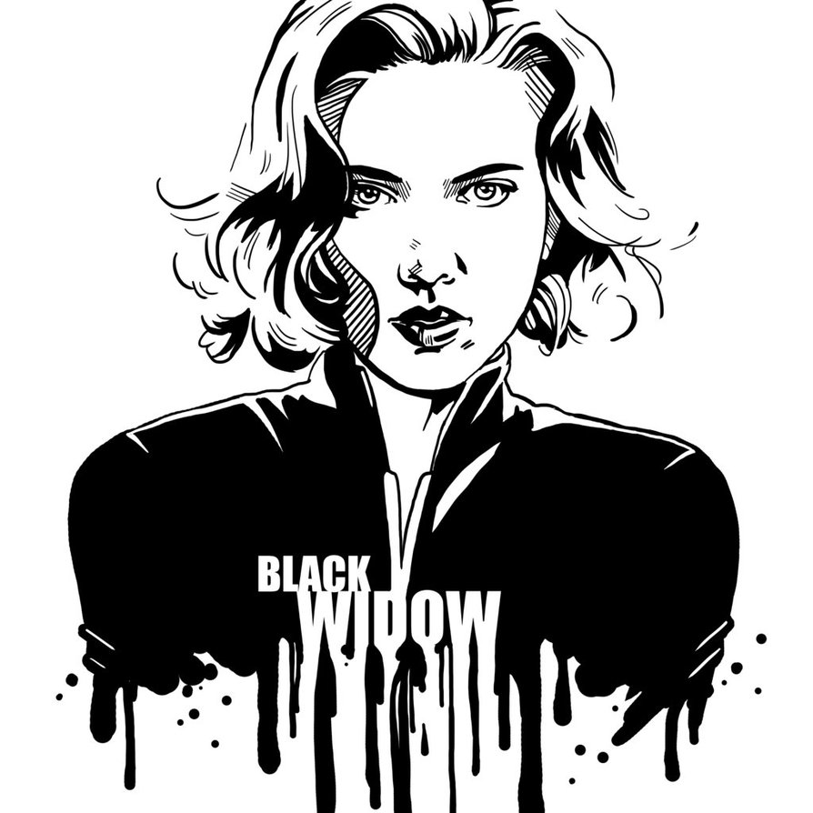 Avengers In Ink  Black Widow By Loominosity On Deviantart