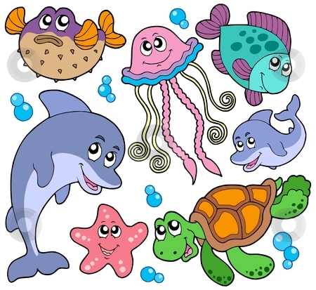 Cartoon Sea Creatures Clipart   Cliparthut   Free Clipart