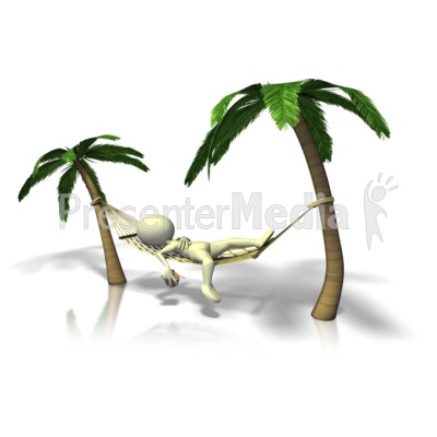 Figure Relaxing In Hammock   Presentation Clipart   Great Clipart For