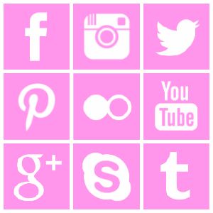 Free Pink Google   Icon Free Pink Twitter Icon Free Pink Facebook