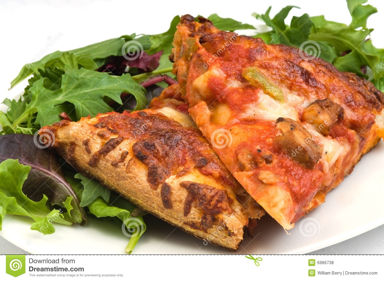 Homemade Pizza And Salad Royalty Free Stock Photos   Image  6966738
