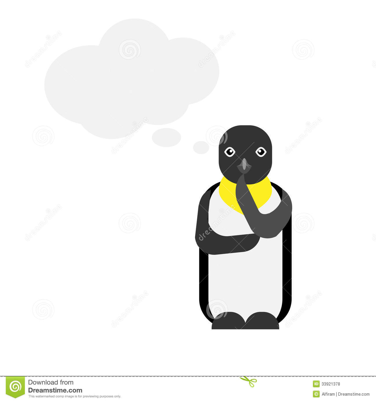 Illustration Of Penguin On White Background Mr No Pr No 0 119 0