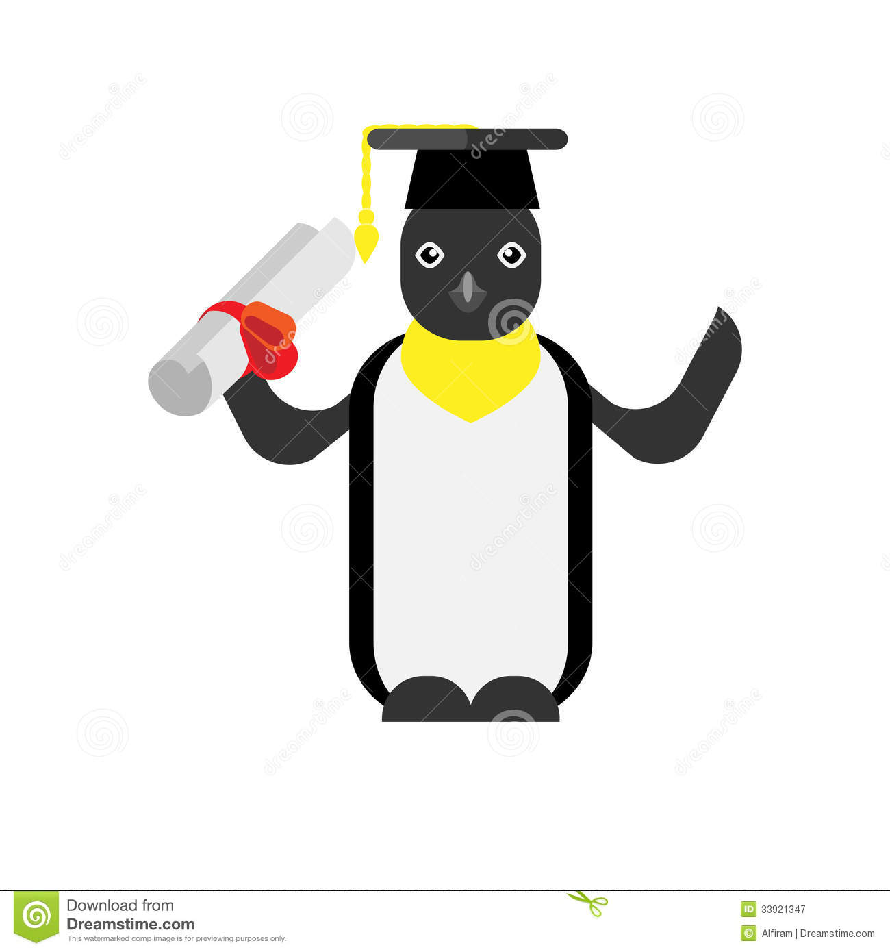Illustration Of Penguin On White Background Mr No Pr No 0 181 0