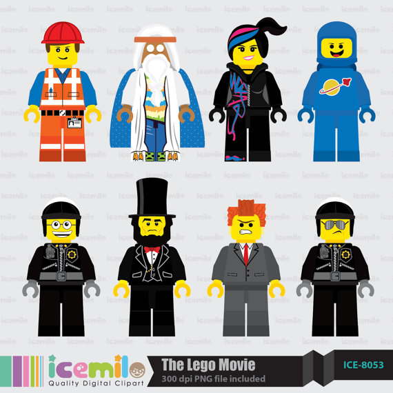 Items Similar To The Lego Movie Digital Clipart On Etsy