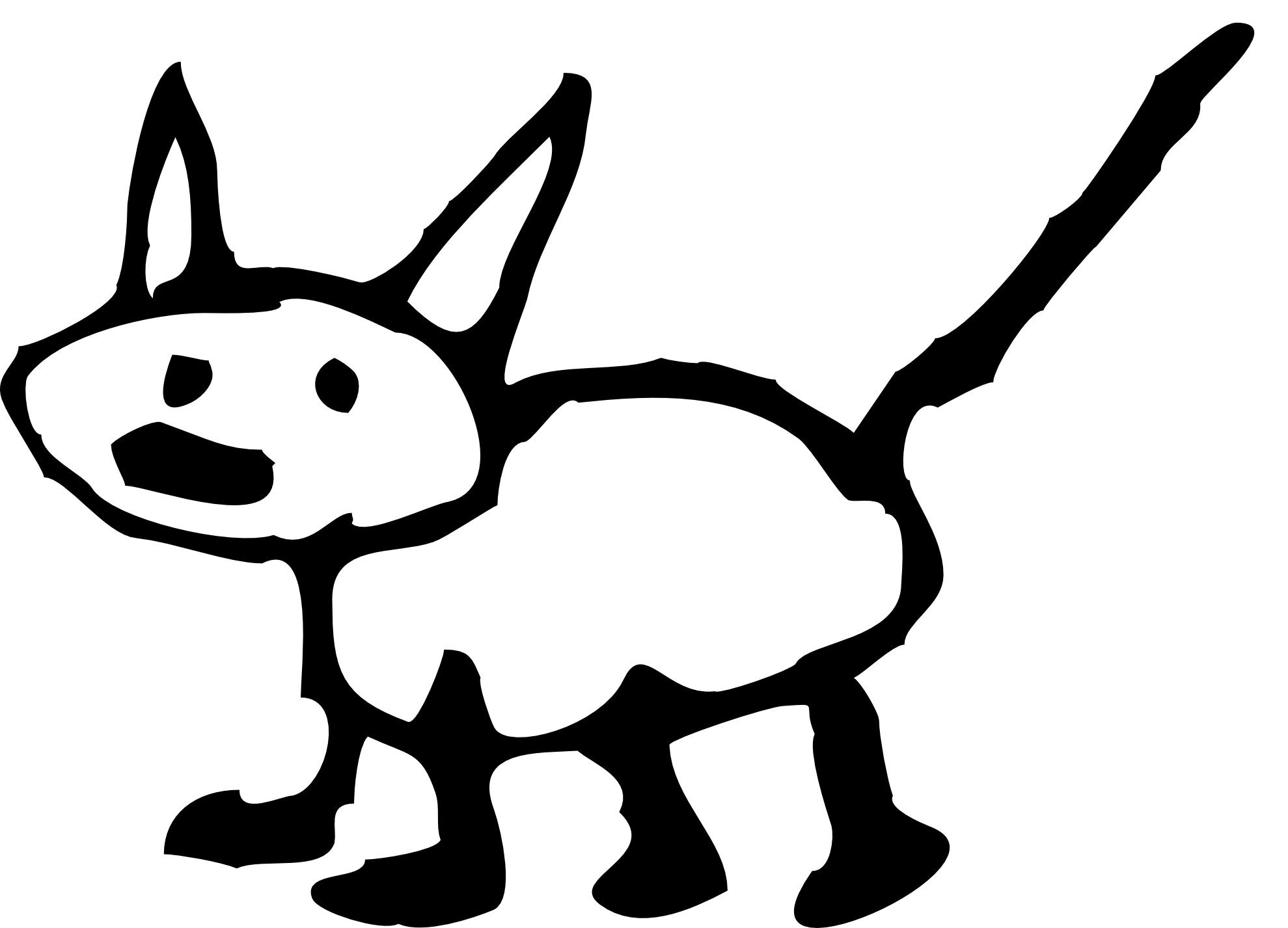 Kitty Clipart Black And White Triceratops Clipart Black And White    
