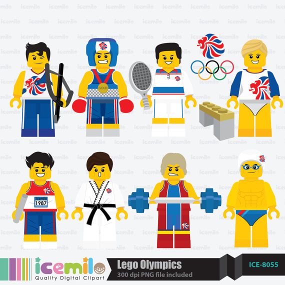 Lego Olympics Character Digital Clipart By Icemiloclipart On Etsy  4