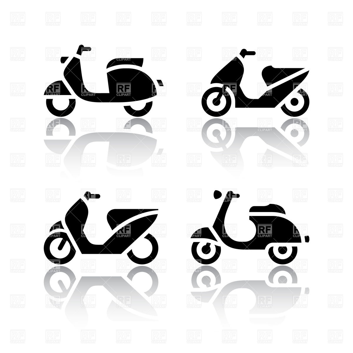 Motor Scooter Clip Art Free