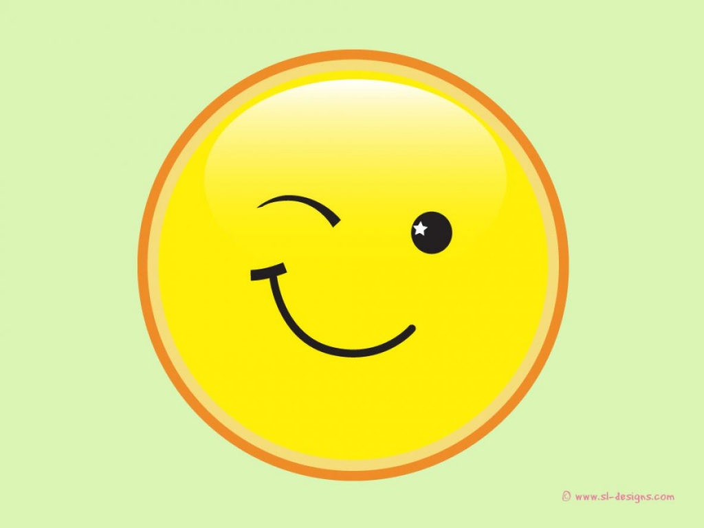 Picture Of A Winking Smiley Face