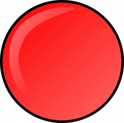 Red Round Button Clip Art Vector Free Vectors   Vector Me